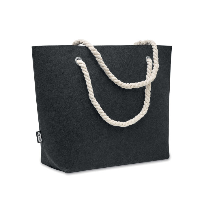 Sac de plage feutre rPET personnalisable FELTSEA gris pierre